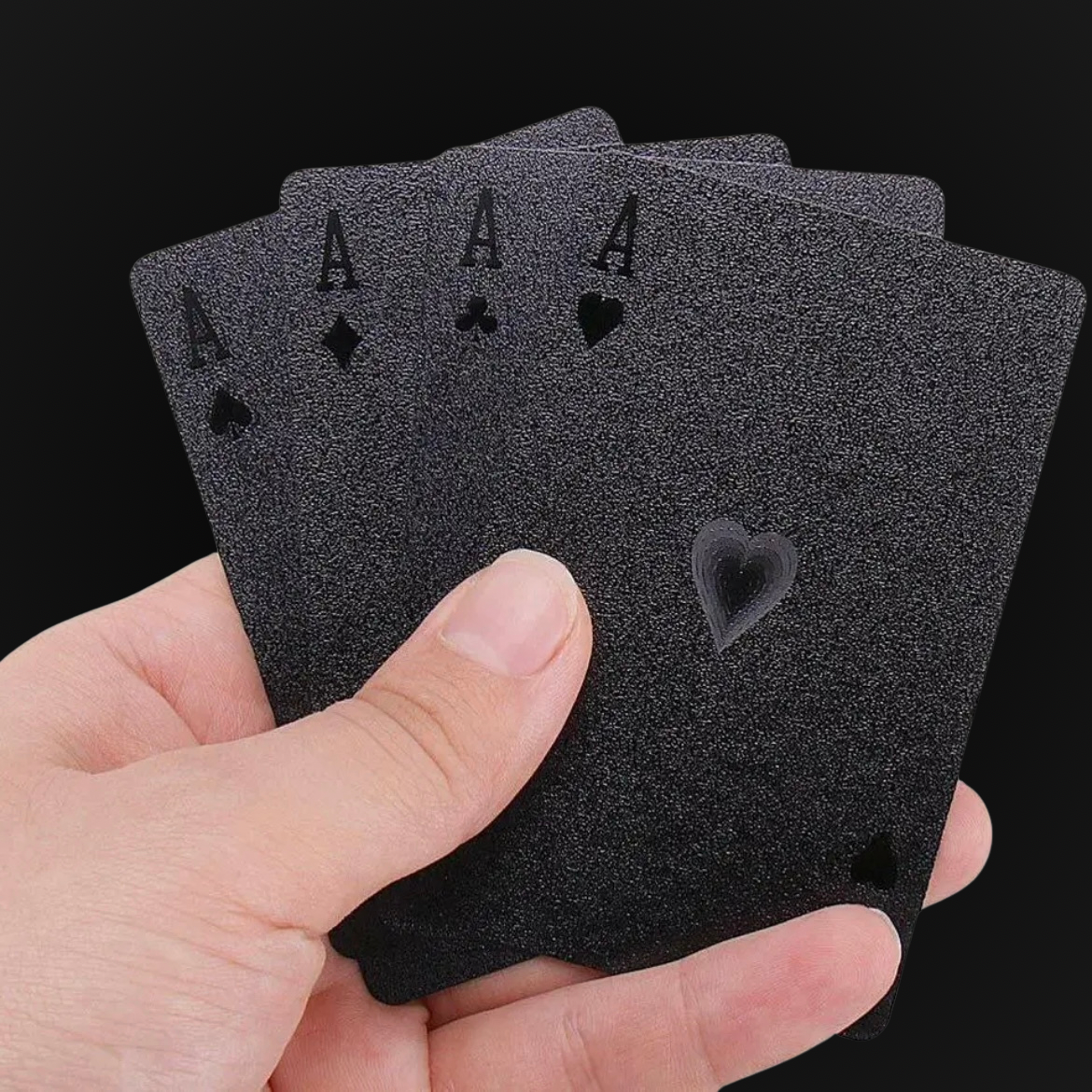 Matte Black Poker Playing Cards