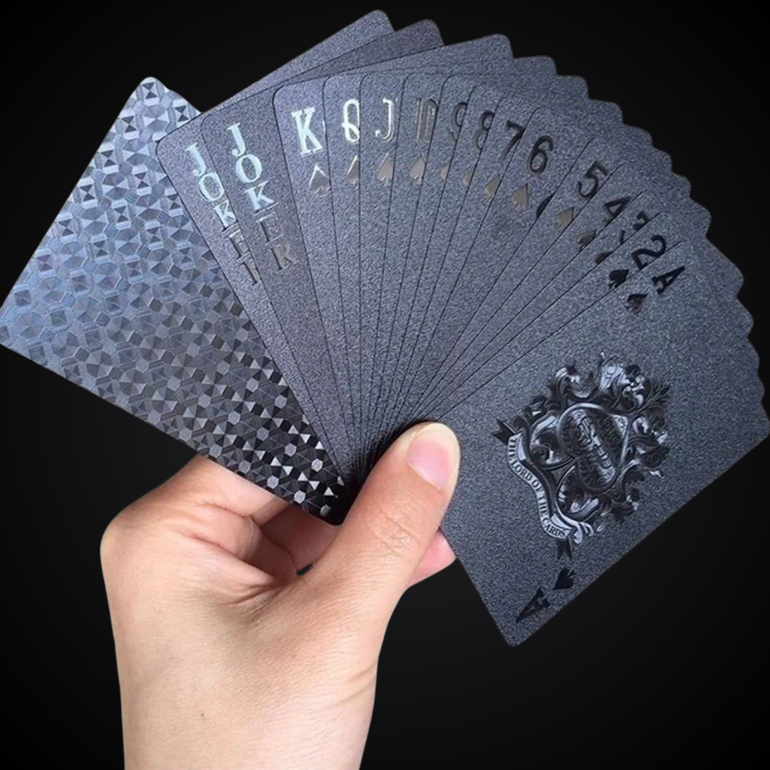 Matte Black Poker Playing Cards