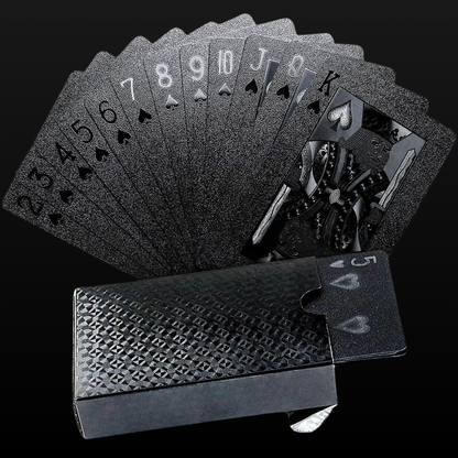 Matte Black Poker Playing Cards