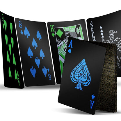 Green & Black Poker Playing Cards