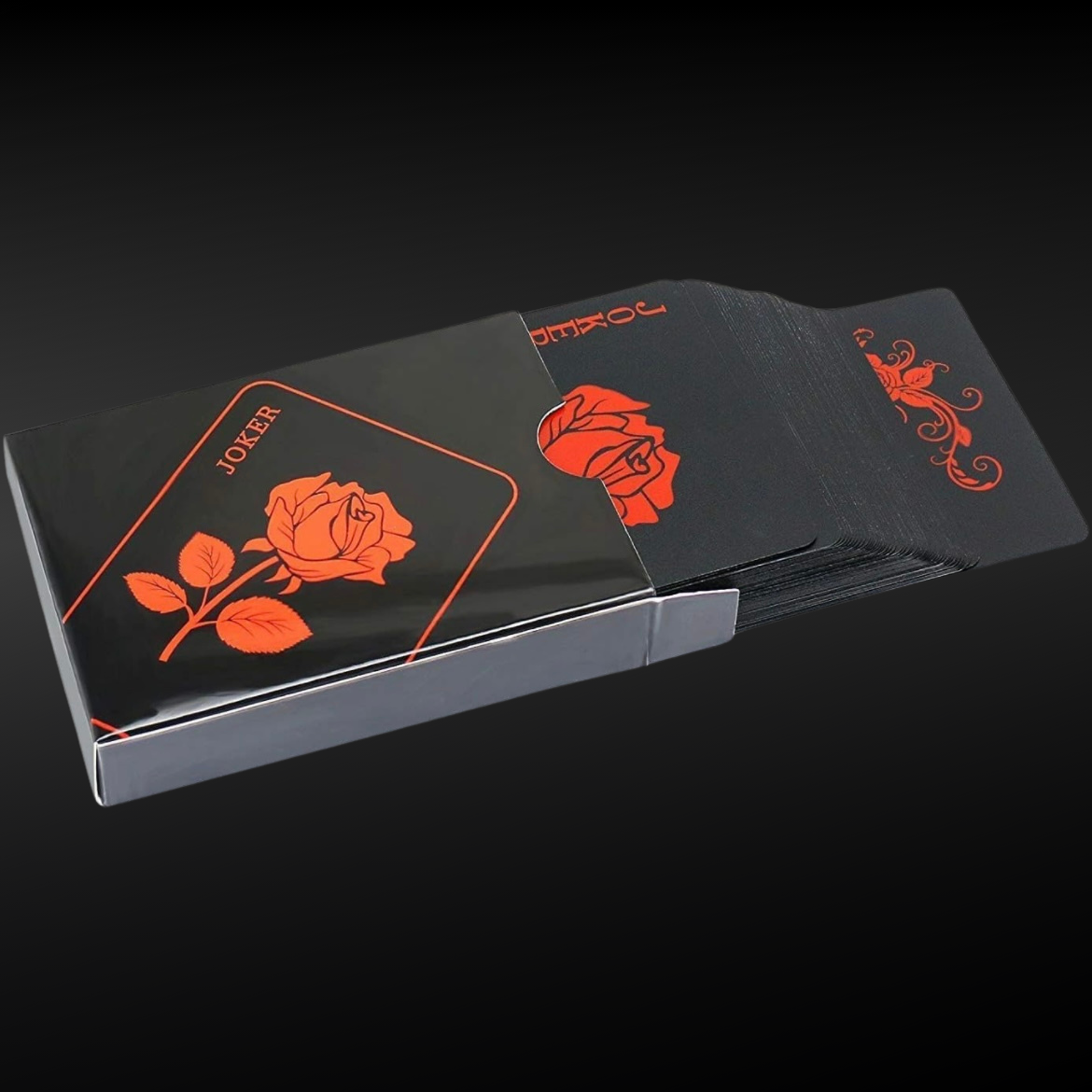 Special Edition Red & Black Poker Playing Cards