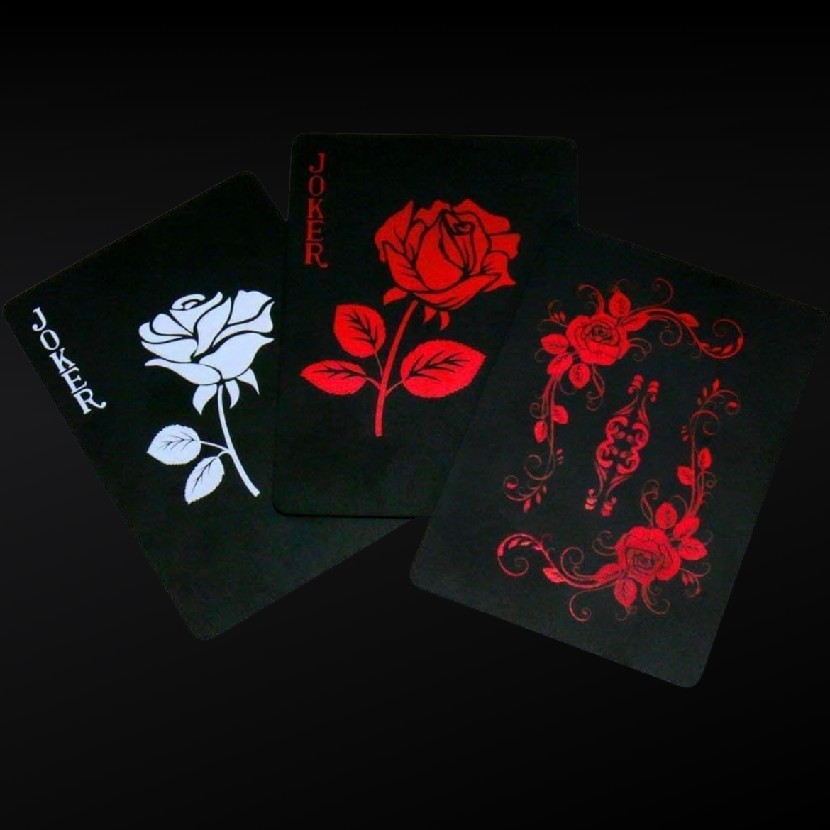 Special Edition Red & Black Poker Playing Cards