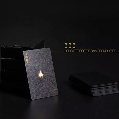 Gold & Black Poker Playing Cards