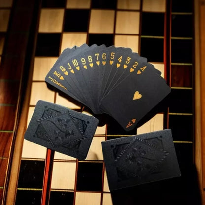 Gold & Black Poker Playing Cards