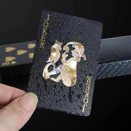 Gold & Black Poker Playing Cards