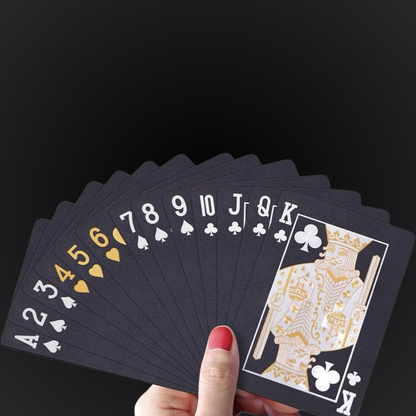 Gold & Black Poker Playing Cards